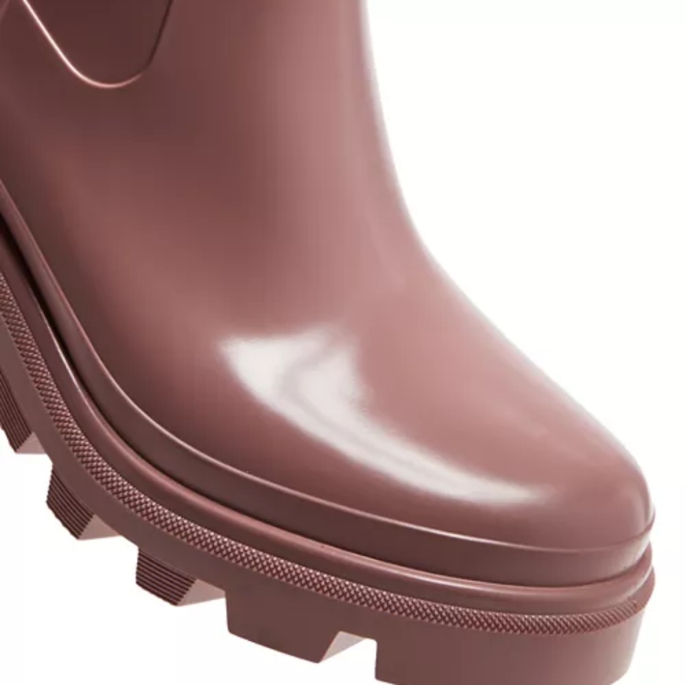 Moncler Women's LoftGrip Dark Pink Rain Boots | New! | Size 8.5 | NWT | - Picture 5 of 15